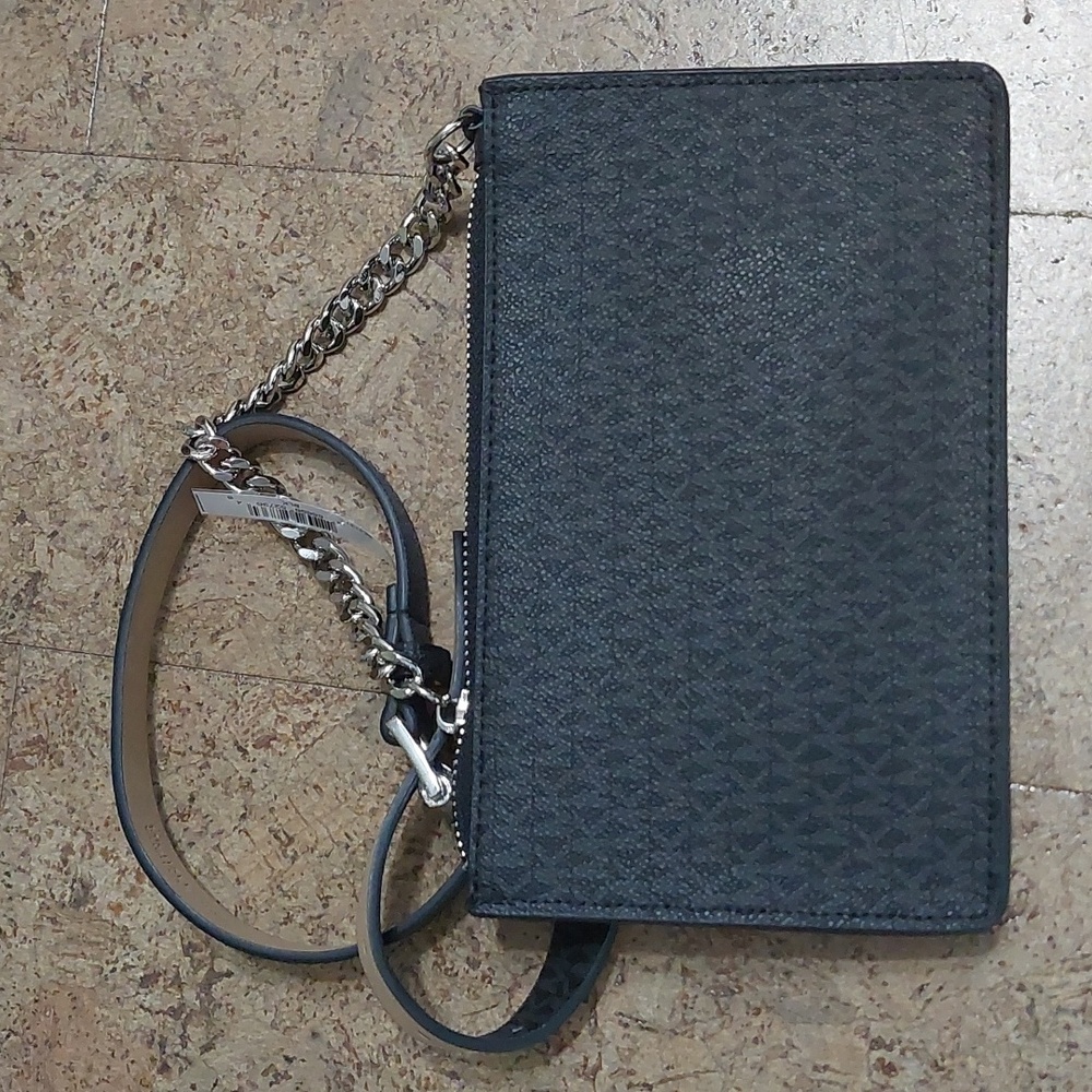 MK Michael Kors Logo PU Leather Waist Belt Bag NWT